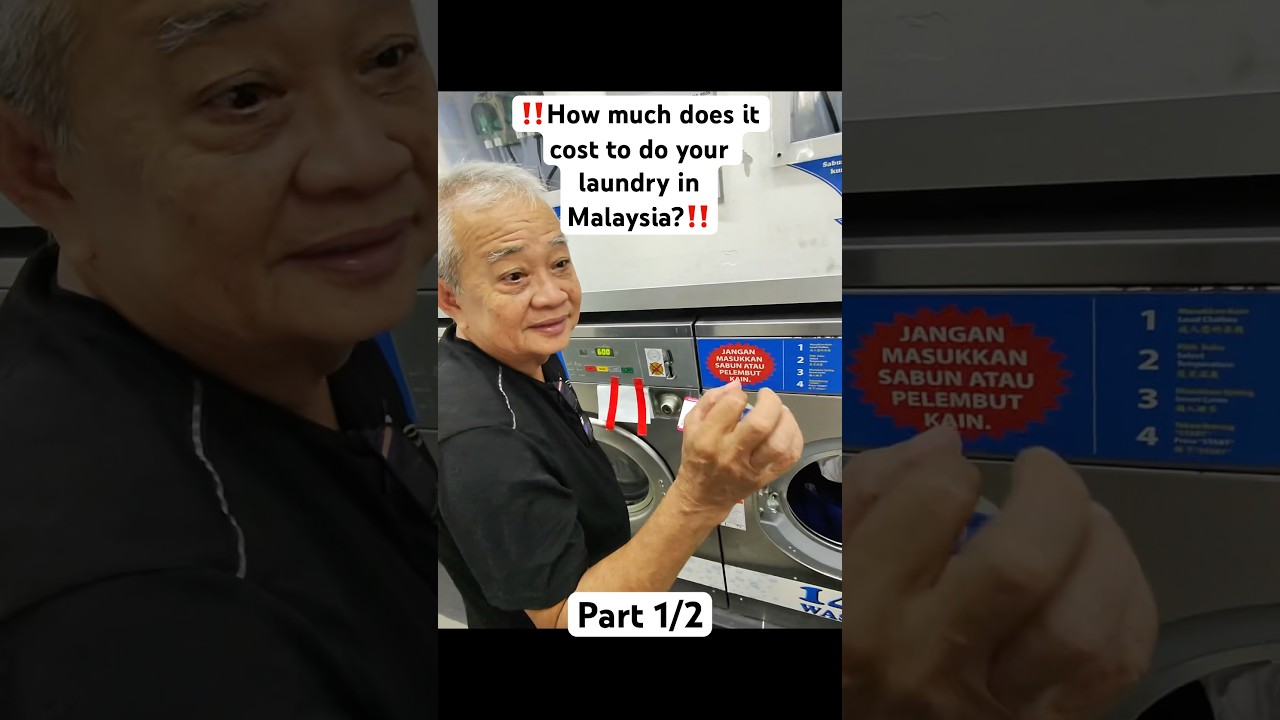 How much does it cost do your laundry in Malaysia? Part 1 #laundry #laundryroom #laundrette #clothes