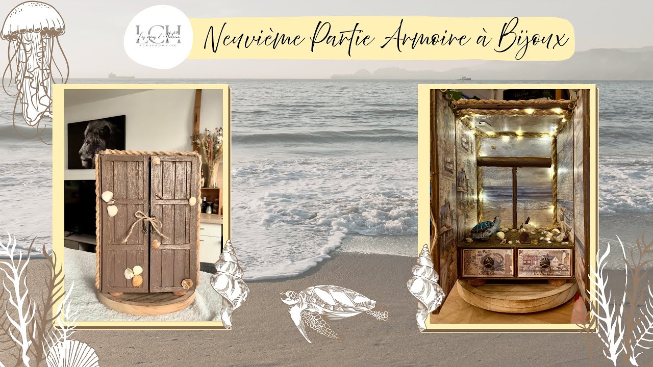 💎💍 TUTO 9 SCRAP ET CARTONNAGE ARMOIRE A BIJOUX 💍💎