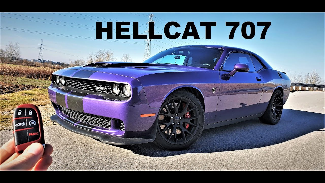 DODGE Challenger HELLCAT 6.2 V8 Test PL muzyk jeździ