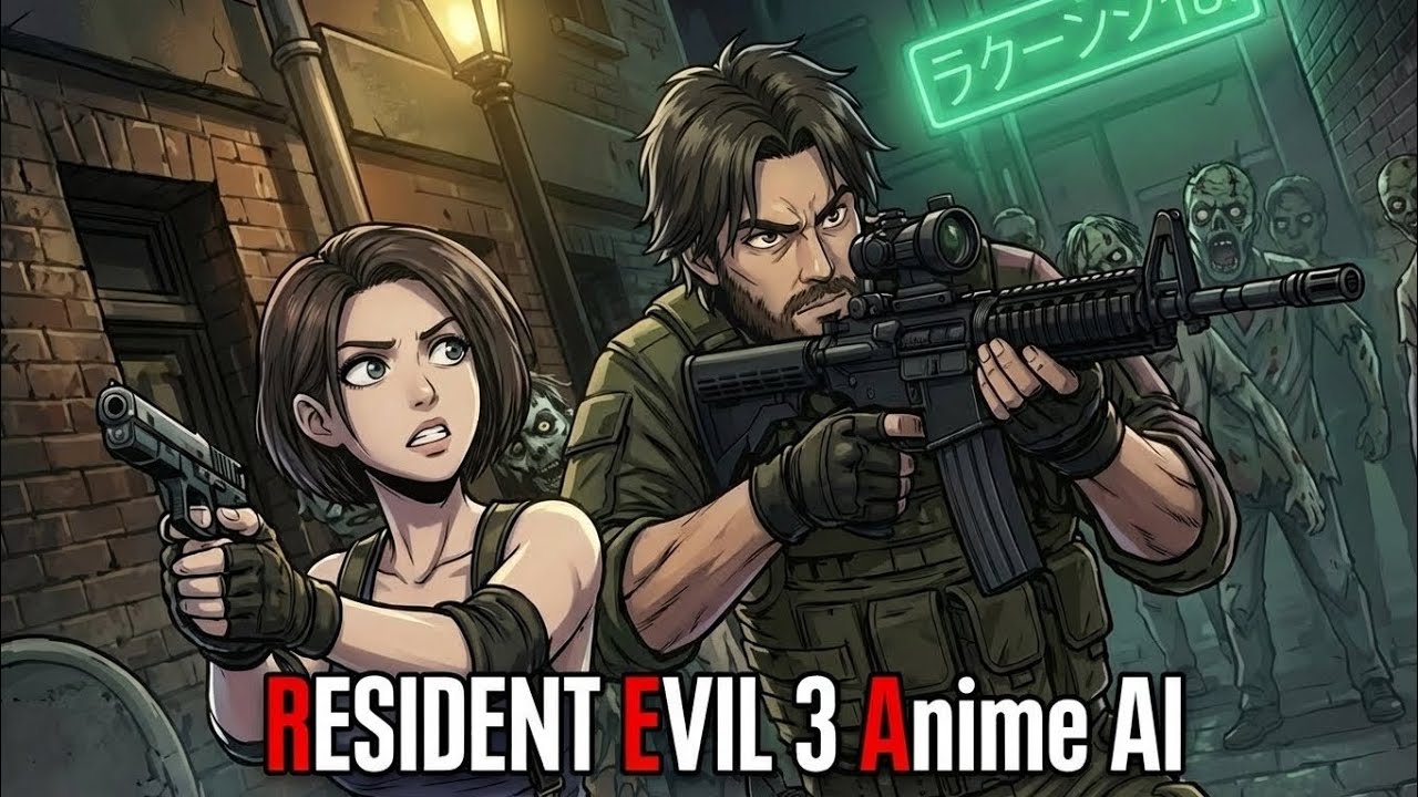 Resident Evil 3| Anime-Style| AI fanmade