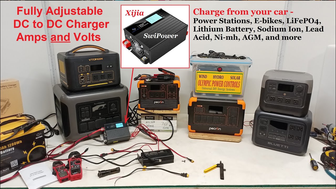 DC to DC Swi Power 1 to 100 amp battery charger, works on All Solar Power Stations & Battery types