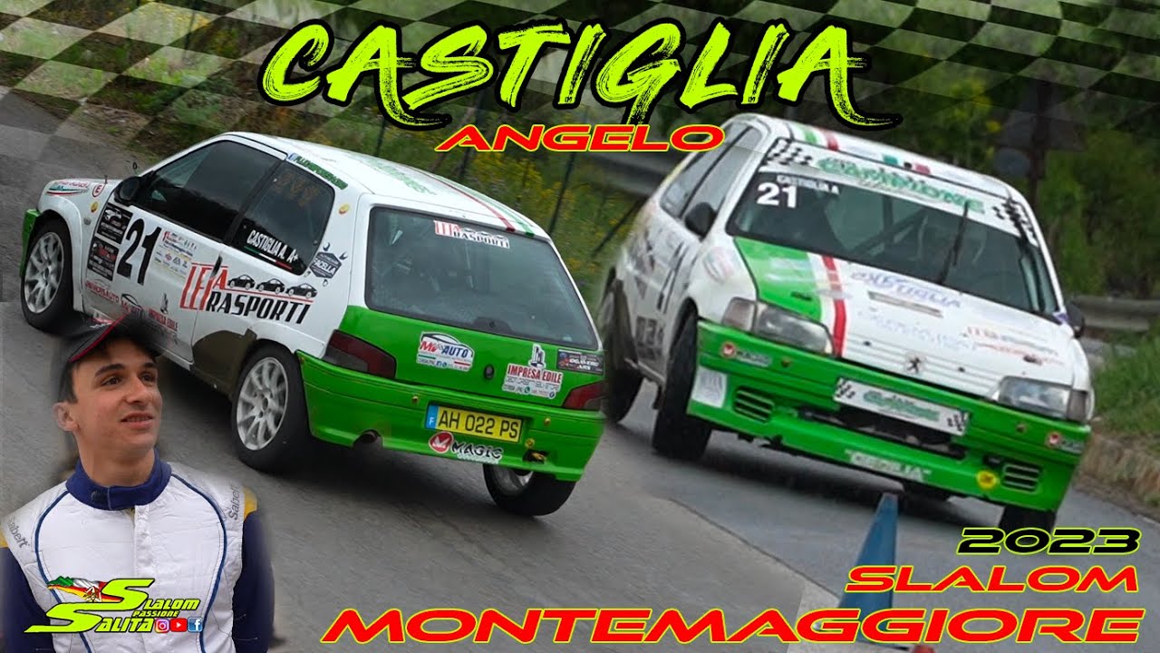 PEUGEOT 106 KIT K9 1400cc // WET RACE ON BOARD // SLALOM MONTEMAGGIORE 2023