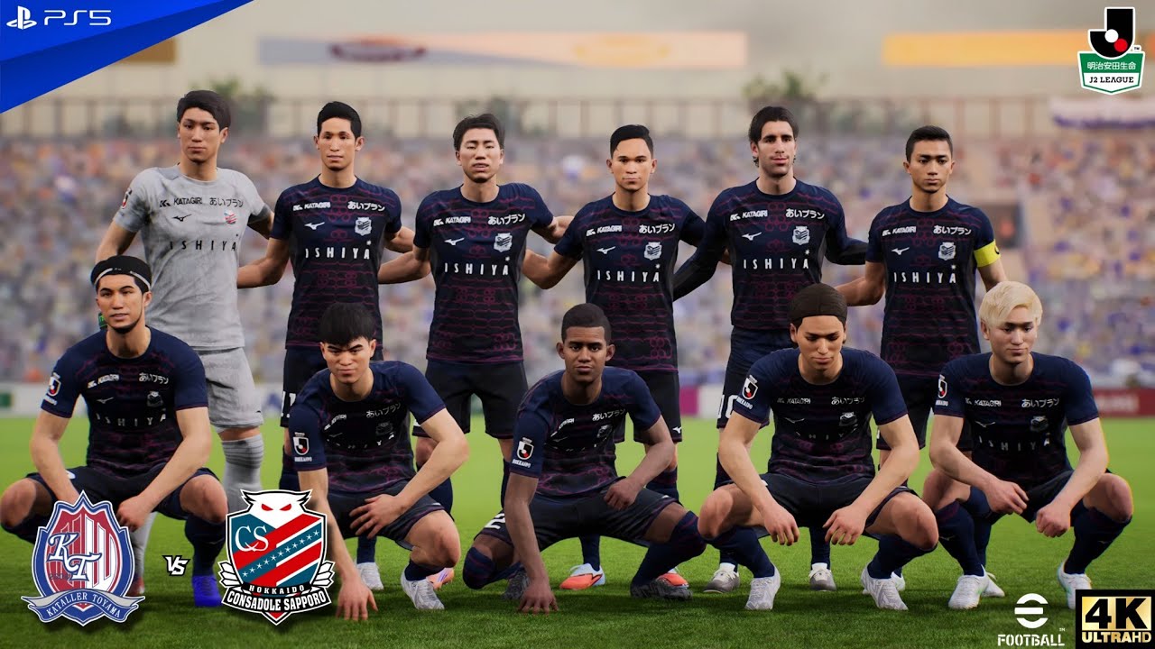 Kataller Toyama vs Consadole Sapporo - J2 League - MD30 - EFOOTBALL2026 | PS5 [4K60]