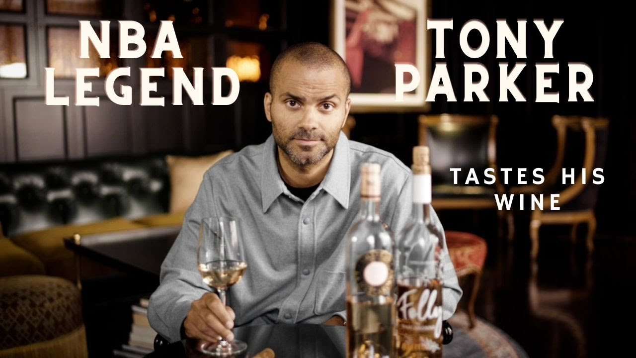 NBA Legend Tony Parker tastes the wine he makes in France