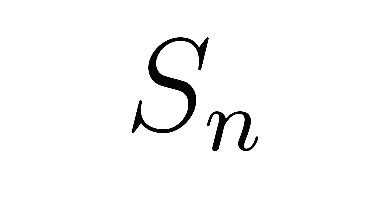 El grupo simétrico de grado n
