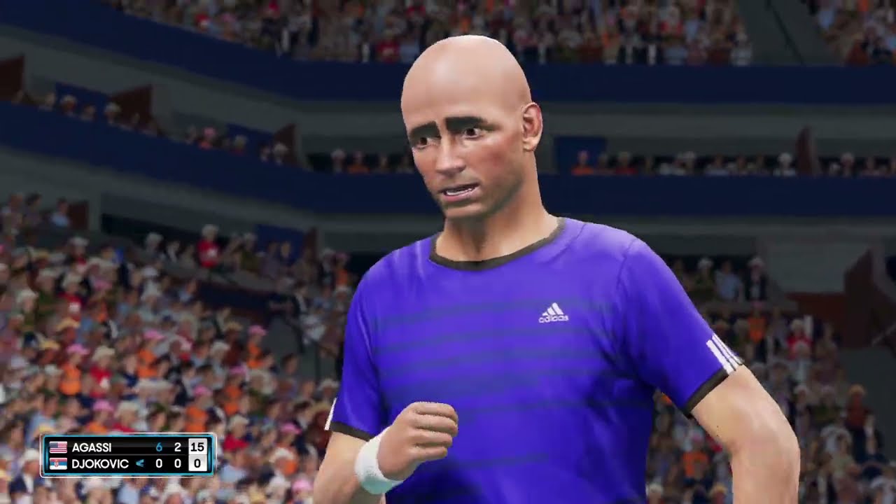 AO Tennis 2: Andre Agassi v Novak Djokovic