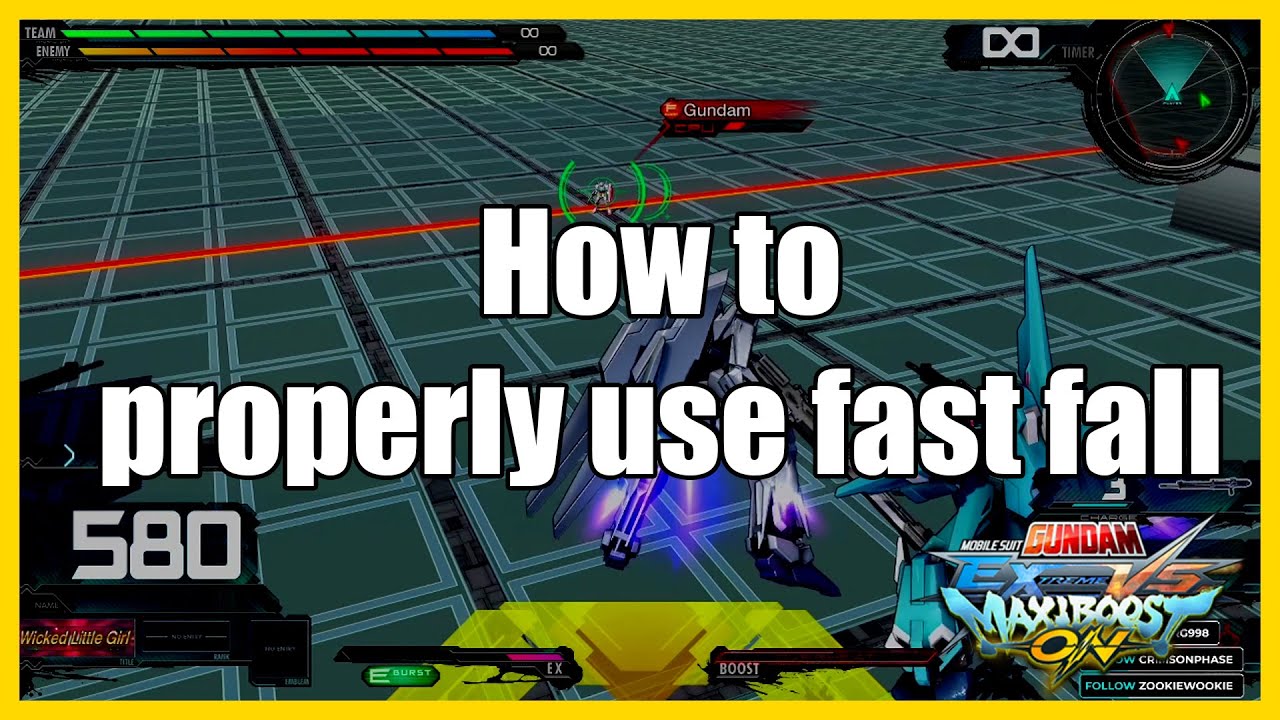 『EXVSMBON』How to properly utilize fast fall