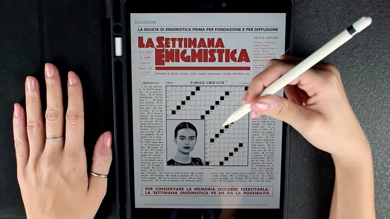 ASMR ita - 📝 SETTIMANA ENIGMISTICA di MARZO (Whispering)