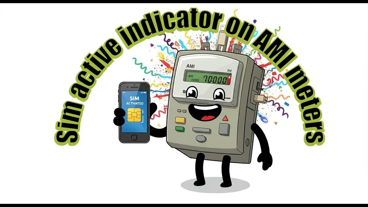 Active Sim Indicator on AMI meters of different manufactures | #netmetering  #SmartMeter #NetMeter