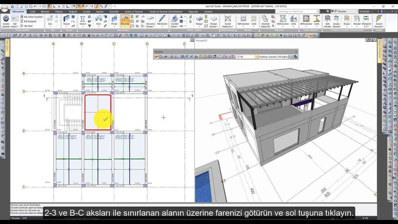 ideCAD Statik | Taşıyıcı Sistemi Uygun Hale Getirin - ideCAD Yapı Bilgi Modellemesi