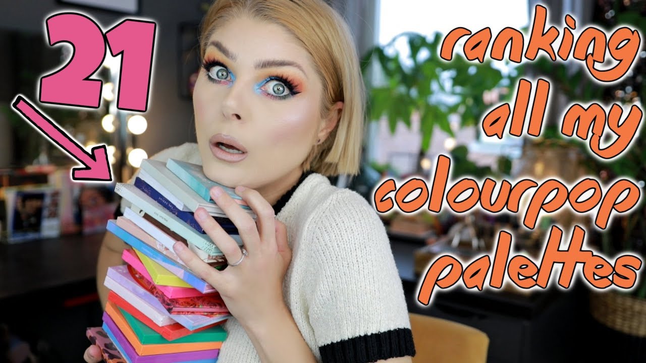 Ranking All My Colourpop Palette | 20+ Palettes!