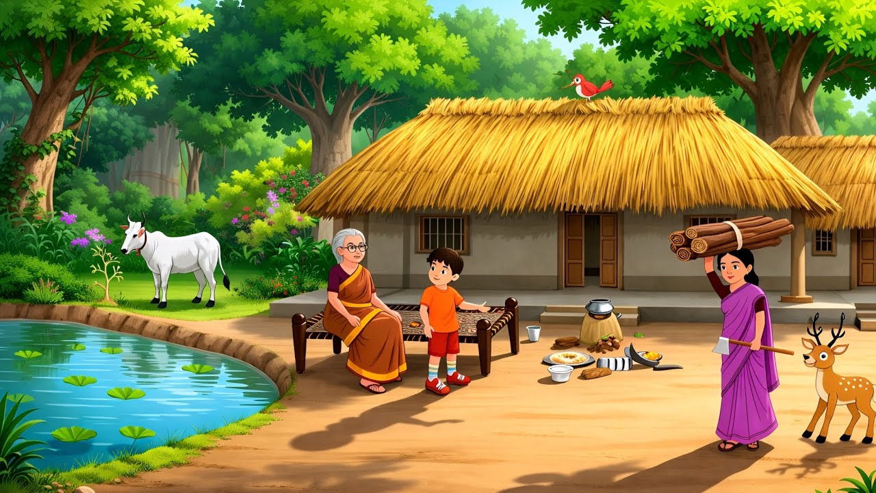 एक गरीब औरत की किस्मत और चमत्कारी हिरण हिंदी कहानी | Hindi Kahani | Moral Story | Animated Story