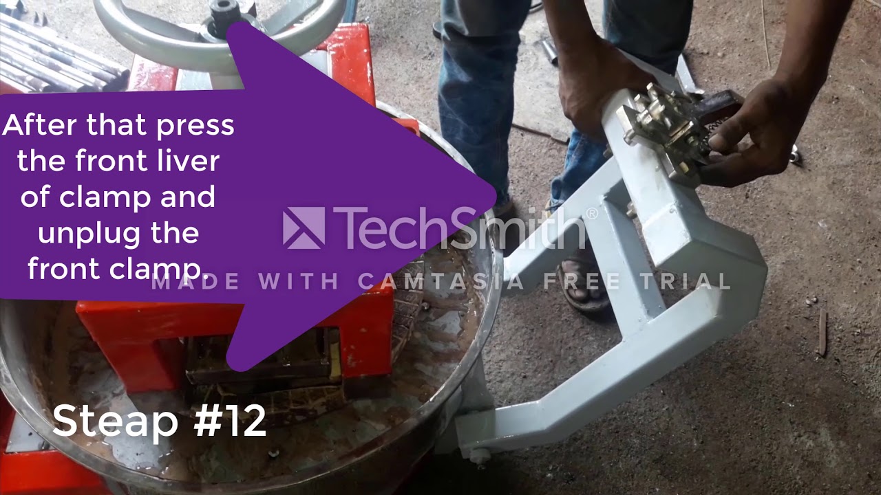 Demo of sandal wood paste making machine.