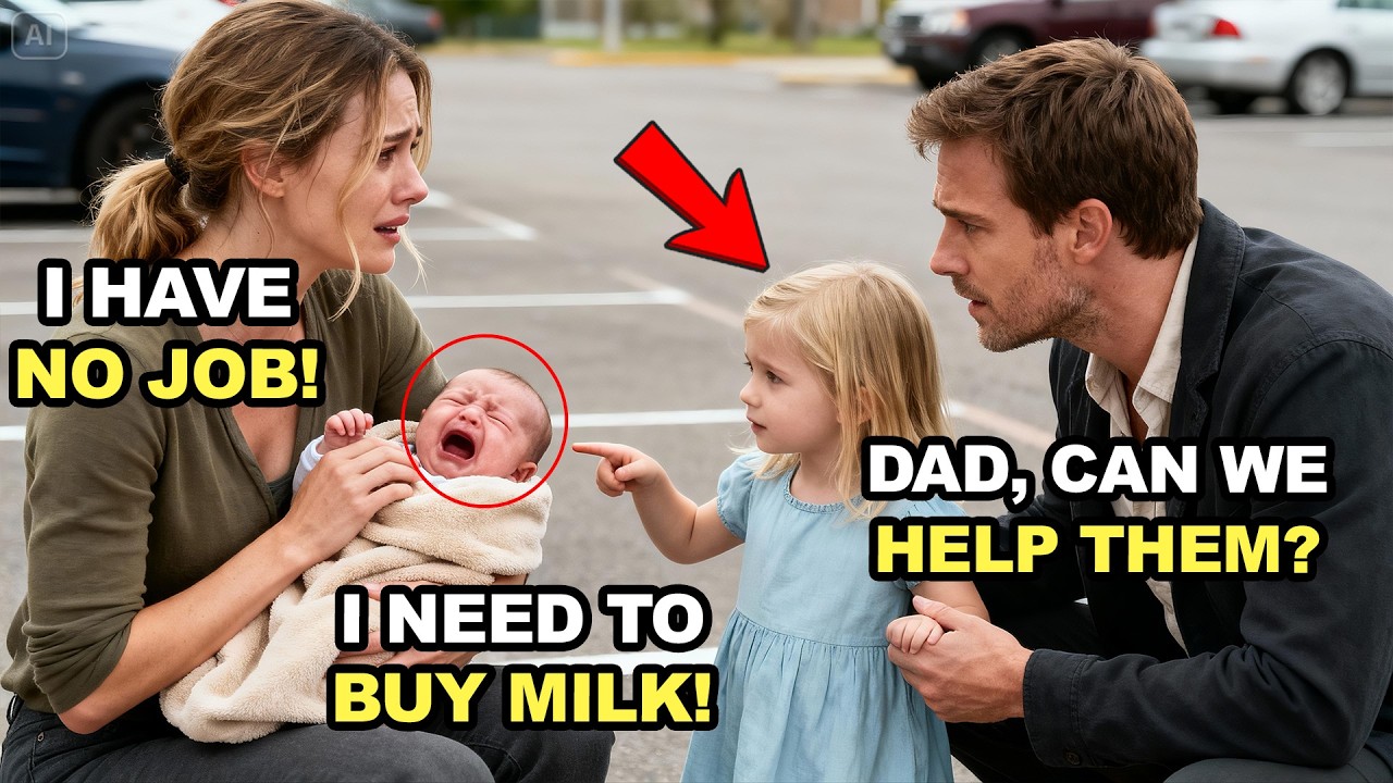 A DAUGHTER BEGS HER BILLIONAIRE DAD TO HELP A WOMAN WITH A BABY — HIS ACTION SHOCKS ALL