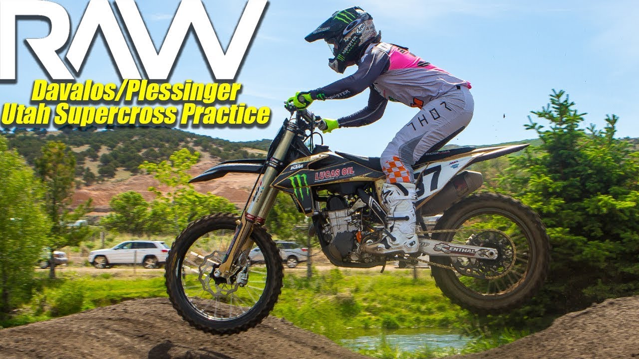 Aaron Plessinger and Martin Davalos Supercross Practice RAW - Motocross Action Magazine