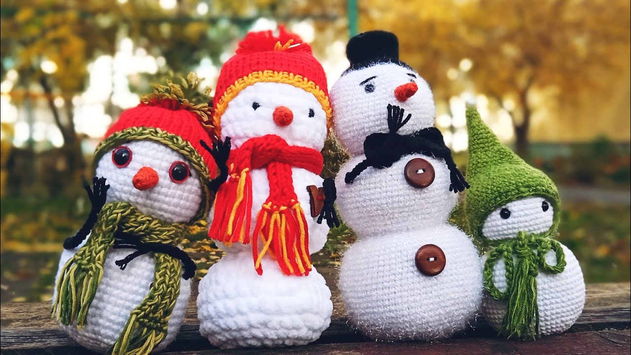 ✓ Снеговики хендмейд идеи для вязания снеговиков handmade snowman