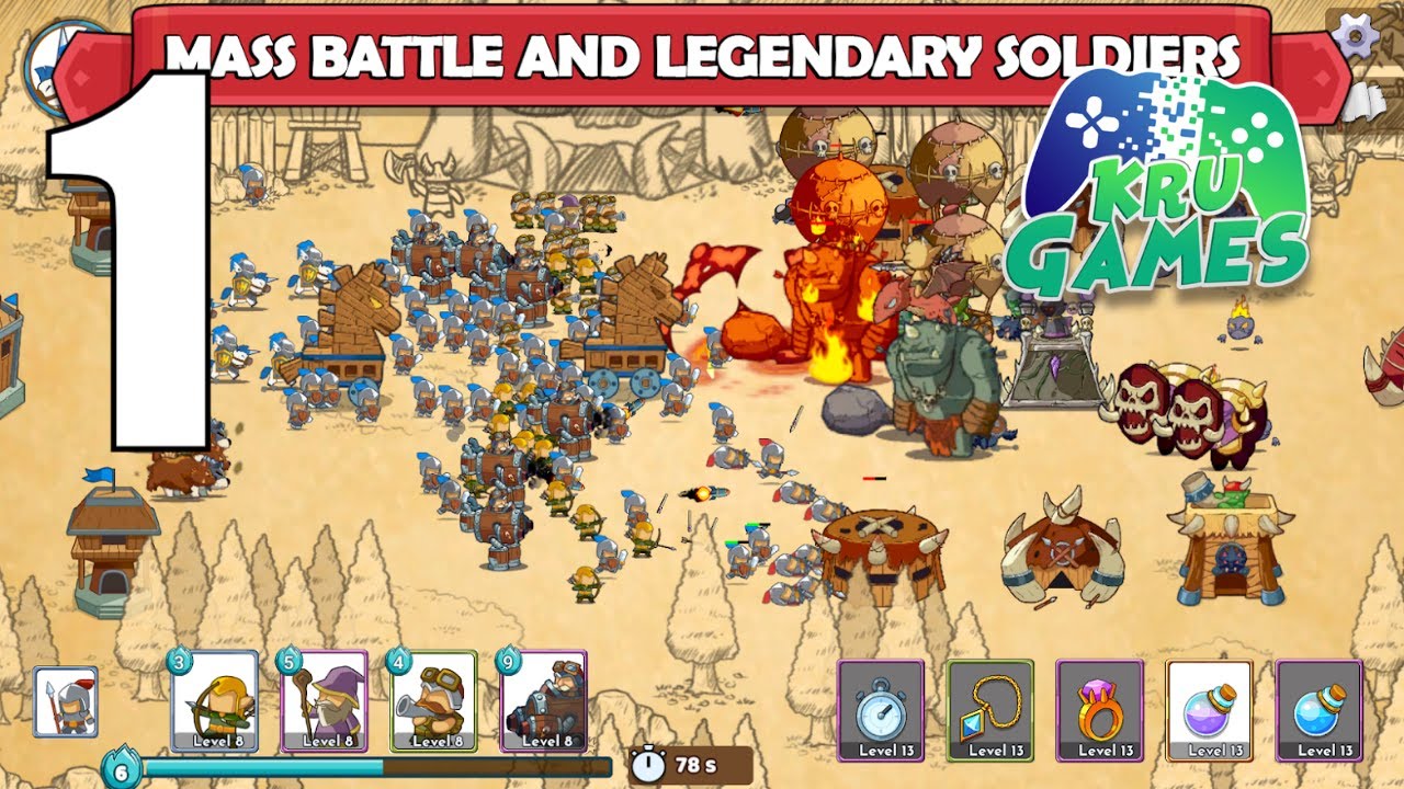 Clash of Legions - Kingdom Rise - Strategy TD Gameplay Walkthrough #1 (Android, IOS)