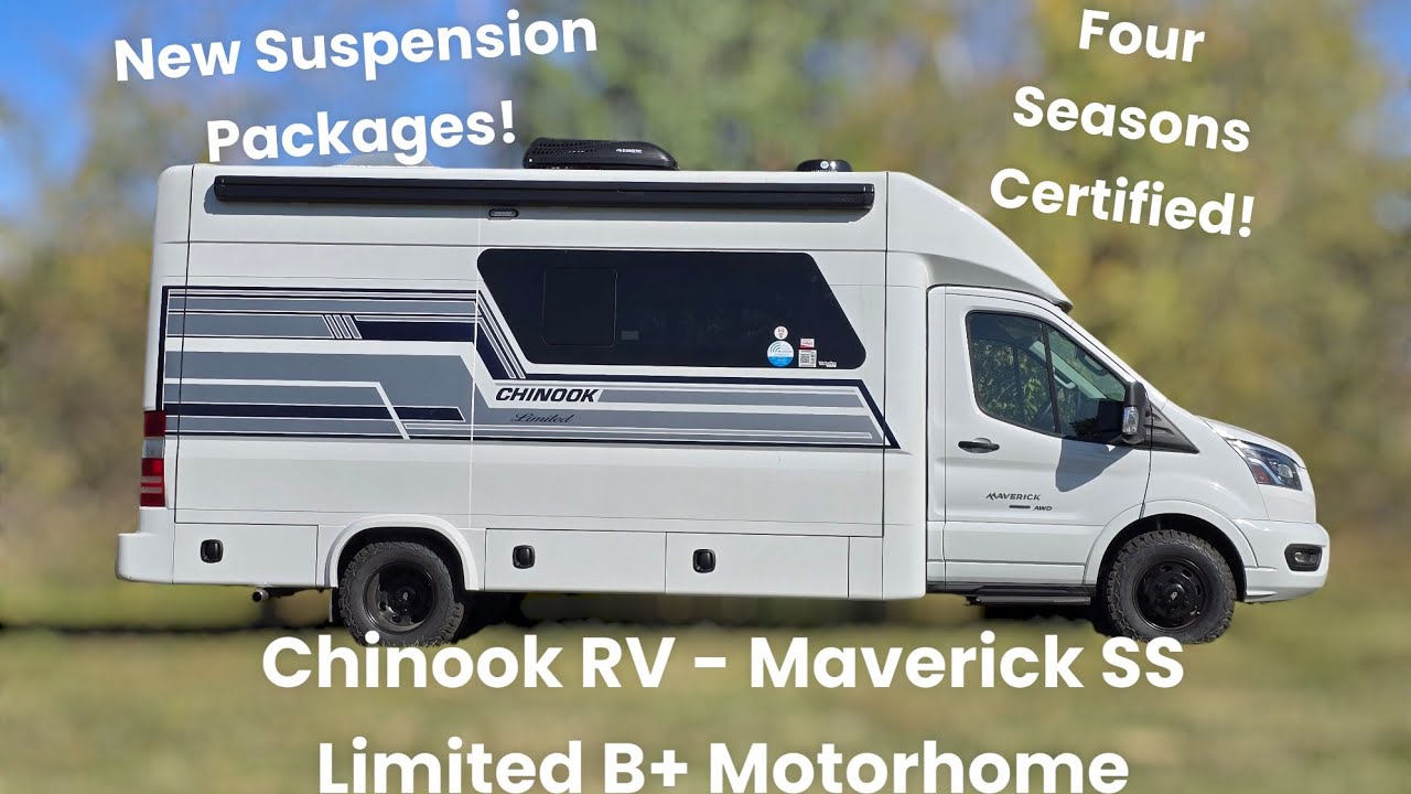 Adventure Awaits All Year Round! Experience the Luxury of the Limited Chinook Maverick B+ Motorhome.