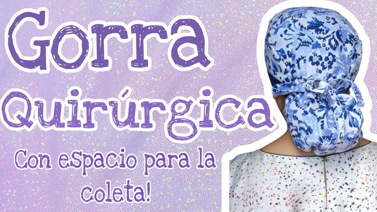  Gorra quirúrgica para cabello largo | Costura detallada paso a paso 😱