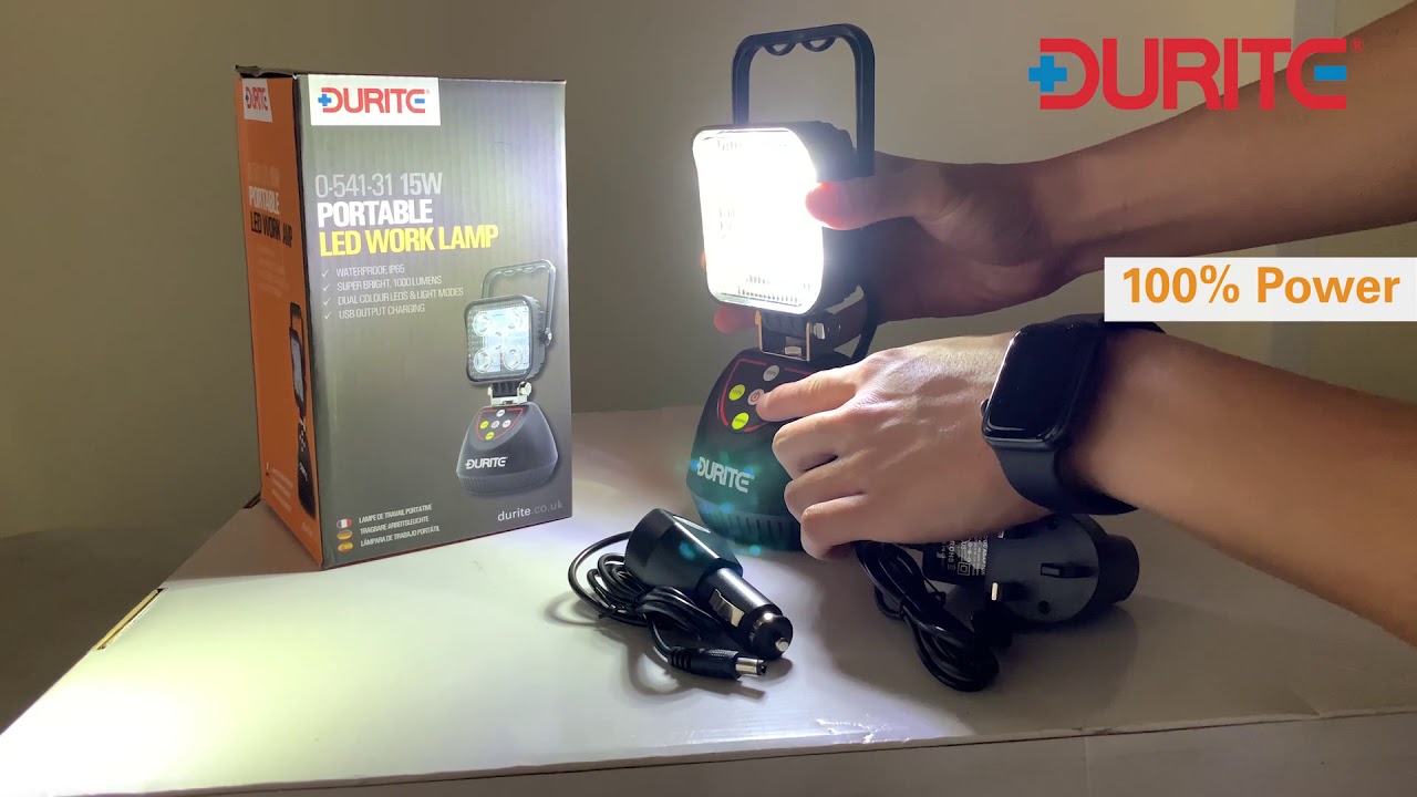 Durite - Rechargeable Super Bright Work Lamp | 0-541-31
