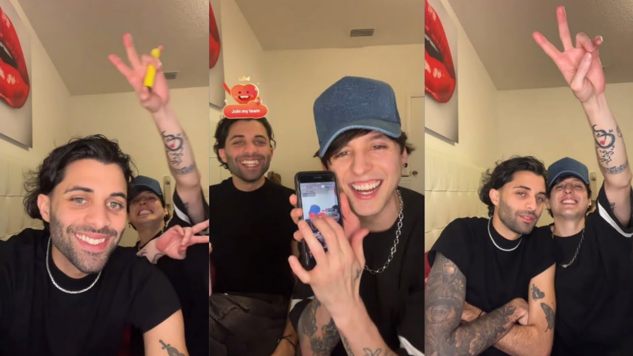 24/02/2025 Live en TikTok de Erick Brian junto a Christopher Vélez