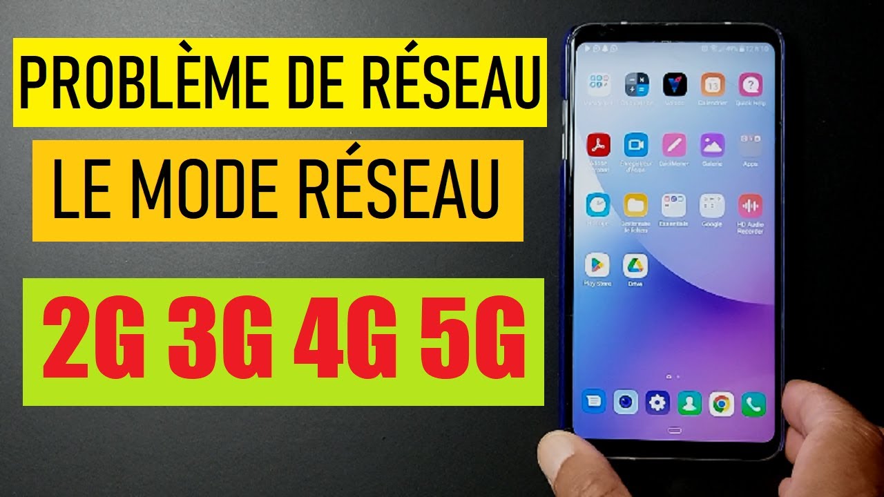 Comment activer le r&eacute;seau 3G 4G ou 5G AUTOMATIQUE dans un t&eacute;l&eacute;phone Android
