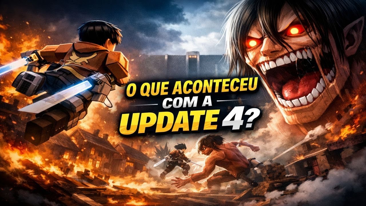 Cadê a Update 4 de Attack on Titan Revolution? O que está acontecendo