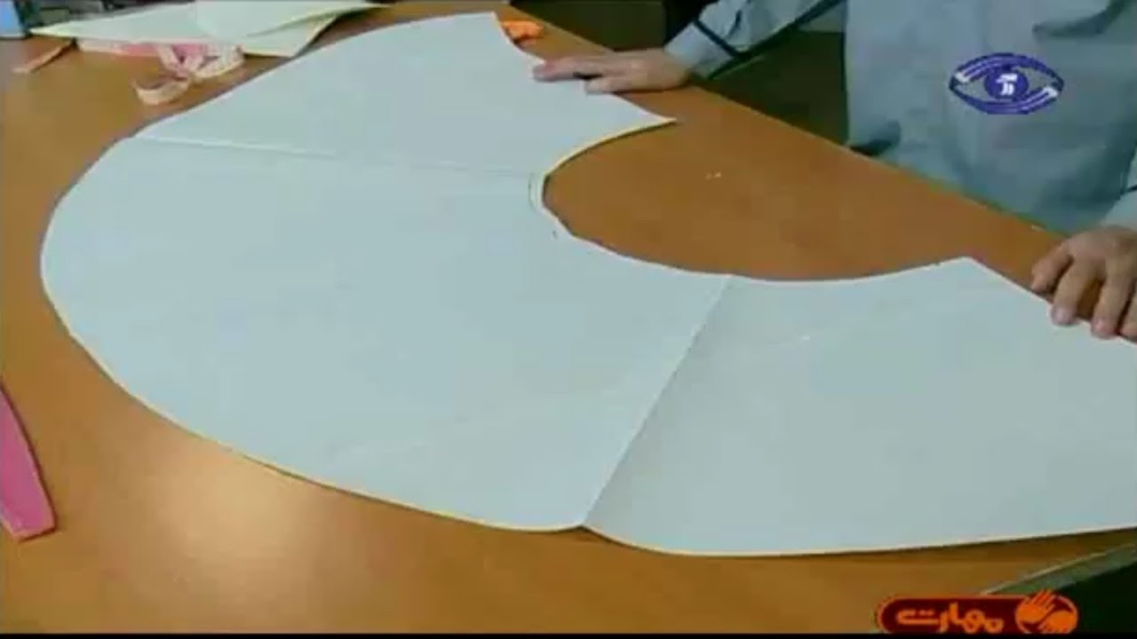 آموزش الگوی دامن های کلوش و برش دامن نیم کلوش