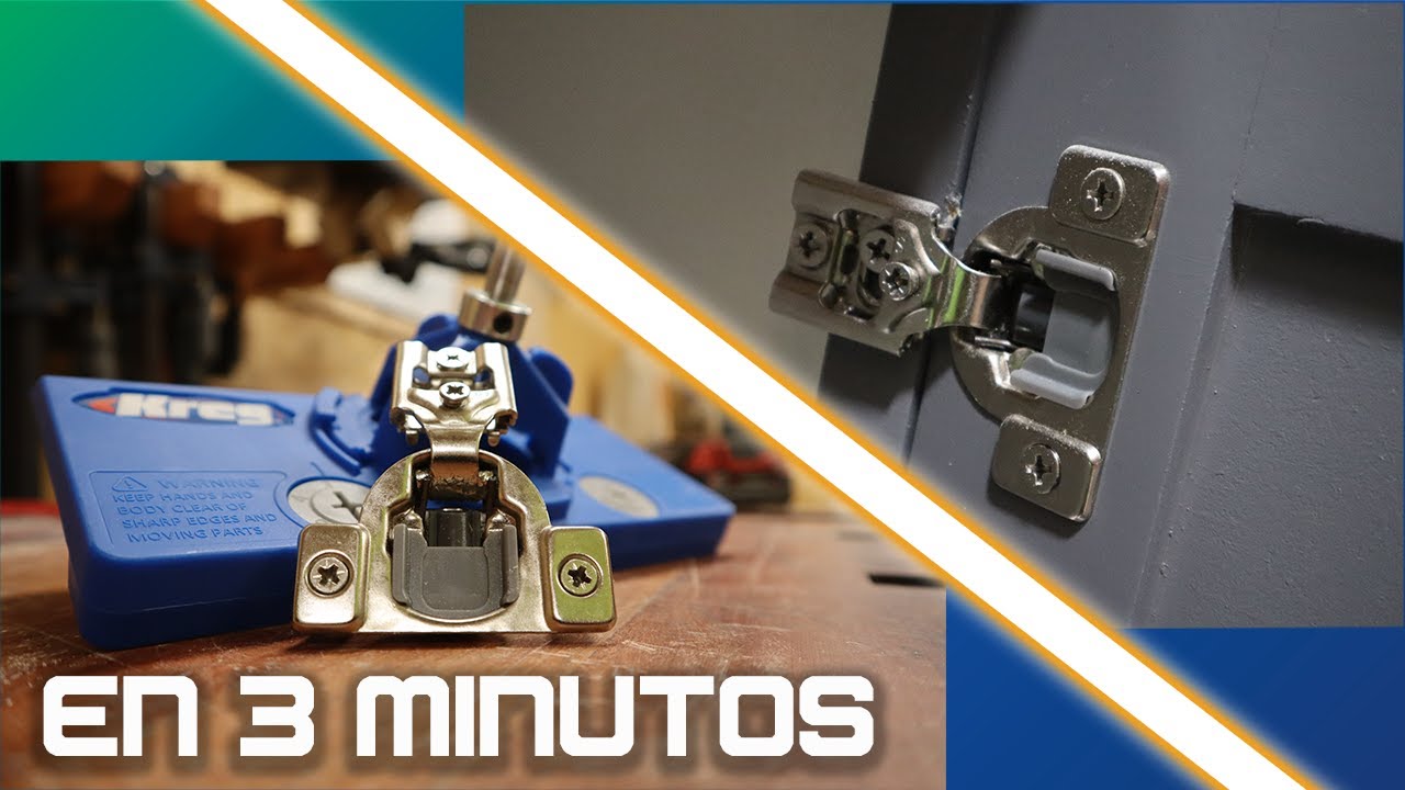 C&oacute;mo instalar bisagras para gabinetes