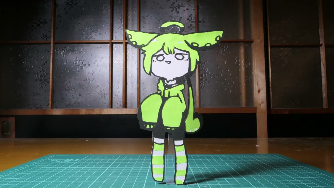 切り絵でぴこぴこしてるパーカーずんだもんDB～