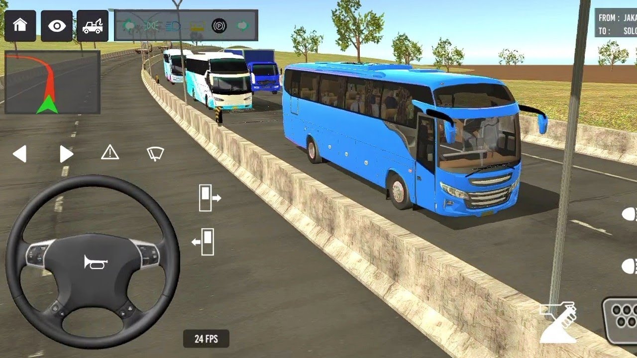 Indonesia Coach bus driving | Euro bus simulator 2025 Android gameplay #game 1