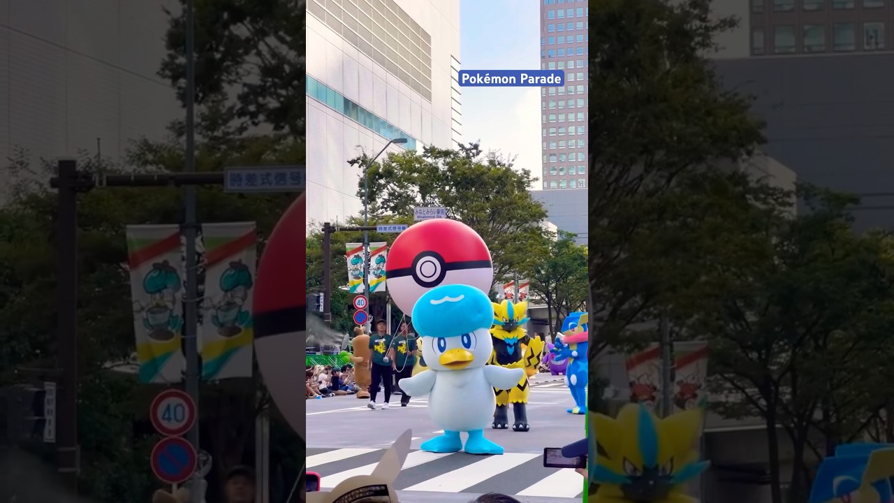 Pok&eacute;mon Parade at Yokohama Japan #pokemon #pikachu #yokohama #shorts