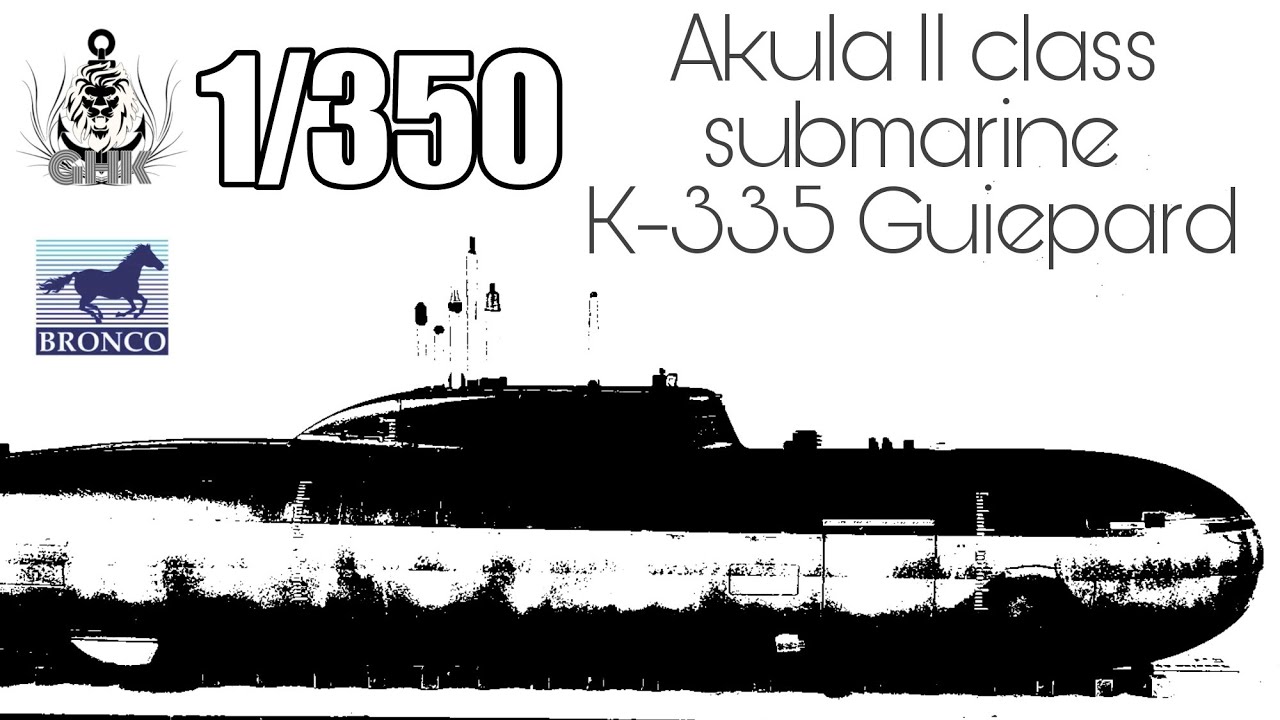 [Full Build] Akula II class SSN - K-335 Giepard - Bronco 1/350
