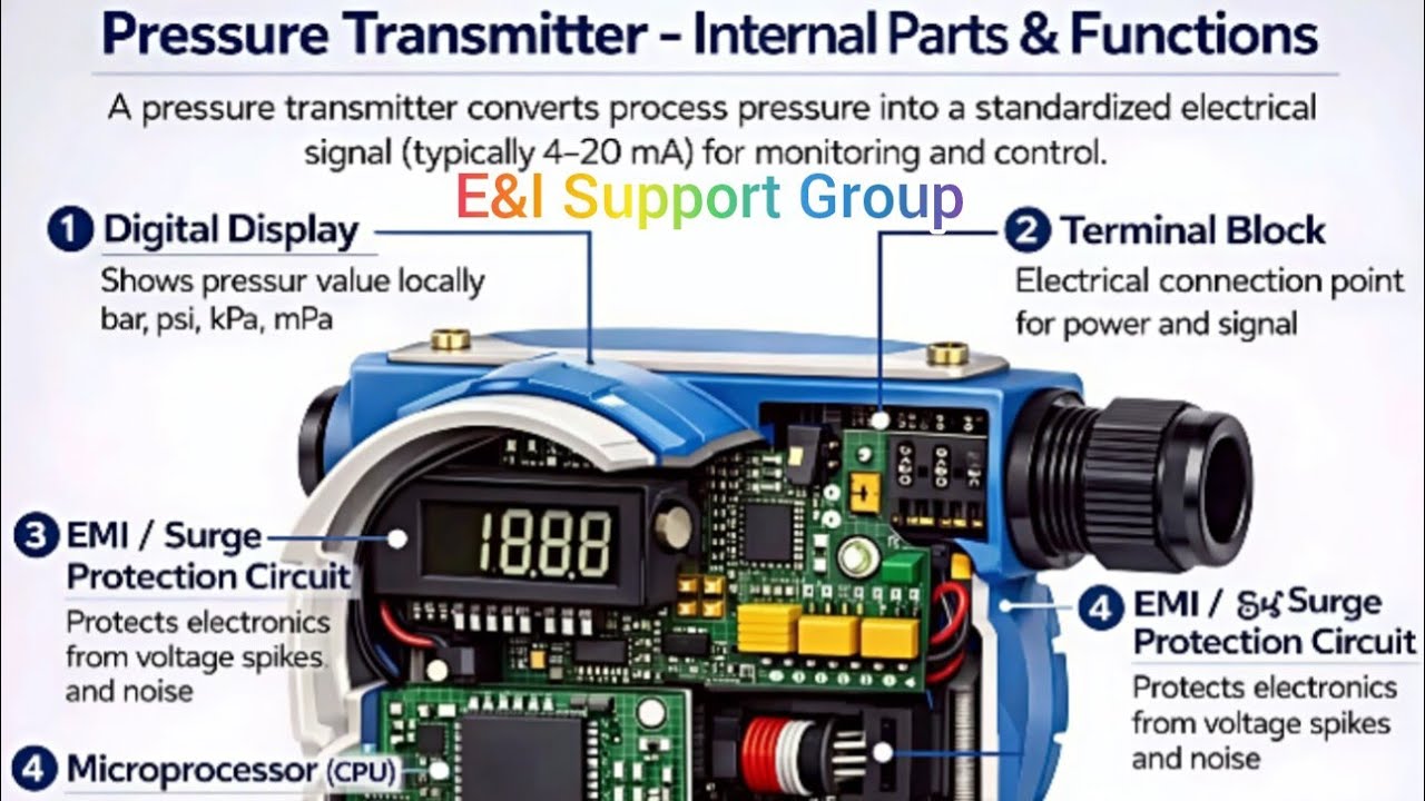 How Many Pressure Transmitter Internal Parts and Working Functions || How Many Parts In PT #pressure