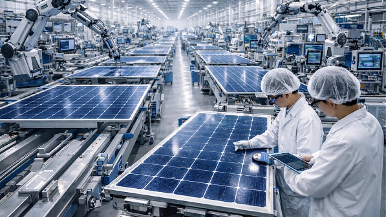 Inside a Next-Gen Solar Panel Factory: Silicon Wafer to Photovoltaic Cell Production