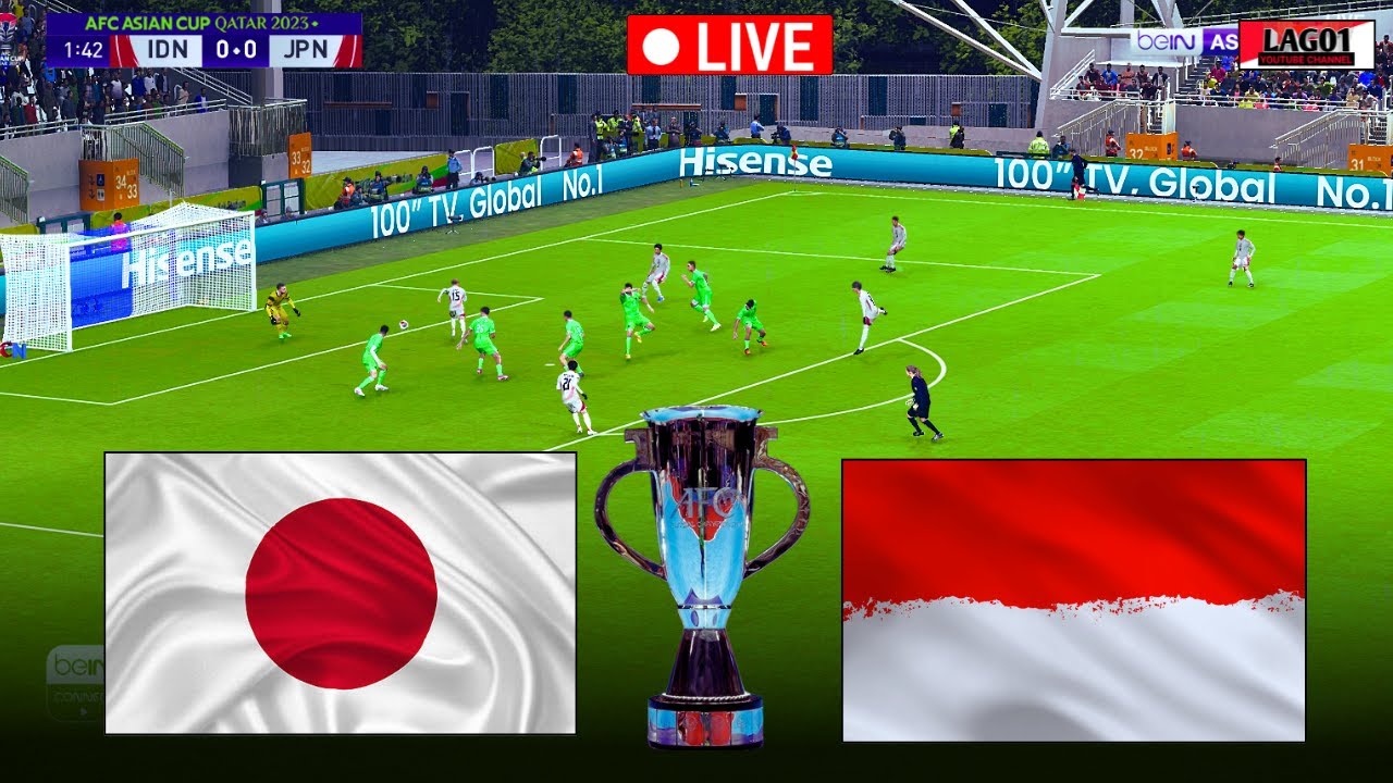 LIVE 🔴 INDONESIA vs JEPANG | AFC ASIAN CUP | Virtual Match