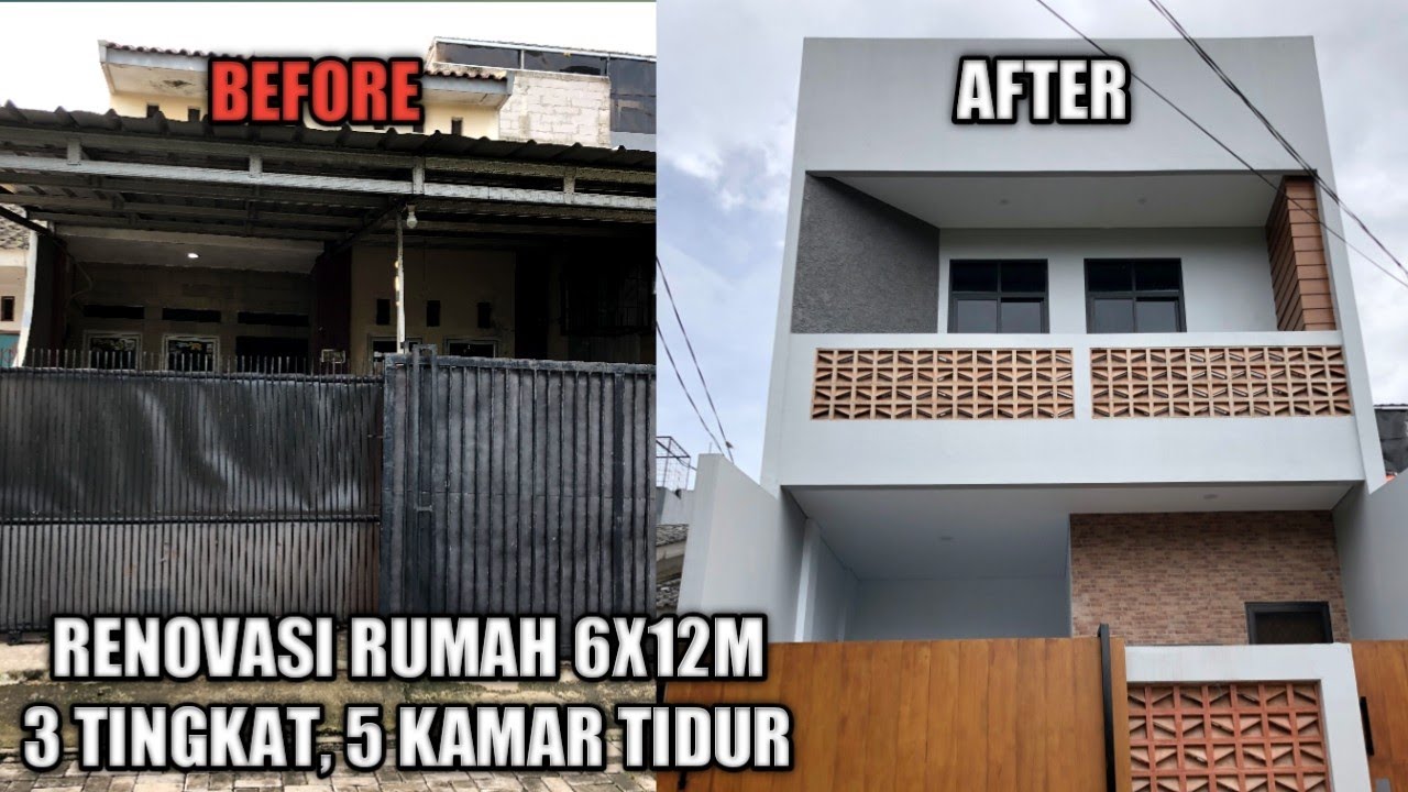 Renovasi Rumah Type 36 jadi 3 tingkat dan 5 kamar
