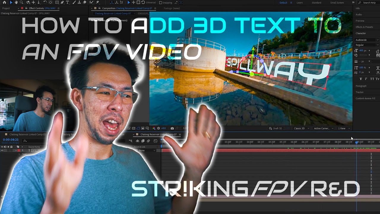 Adding 3D Text to FPV Drone Video - Anatomy of a Cinematic FPV Flight Part 3