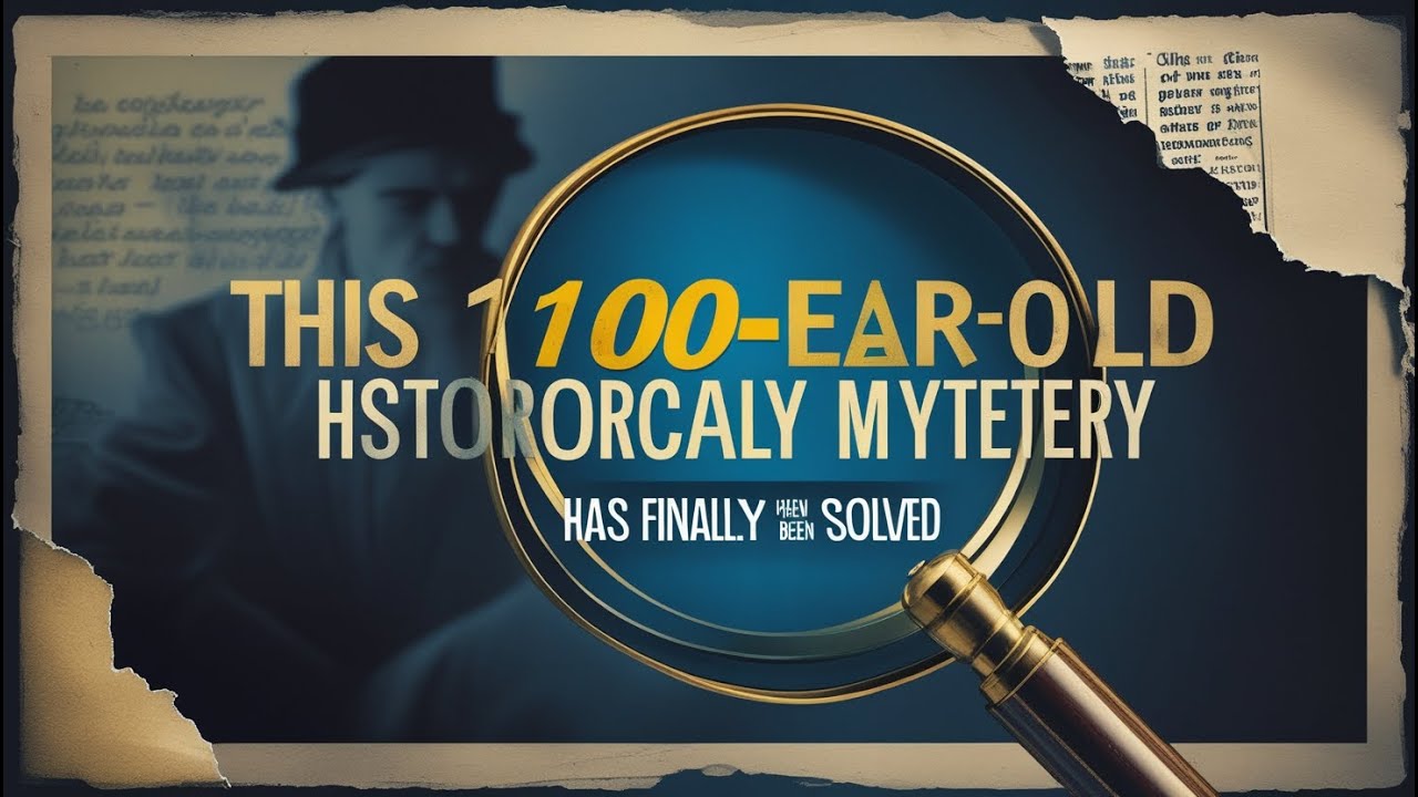 This 100-Year-Old Historical Mystery Has Finally Been Solved