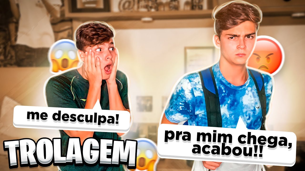 FUI TROLAR MEU IRMÃO E ISSO ACONTECEU! •Irmãos Scribel•