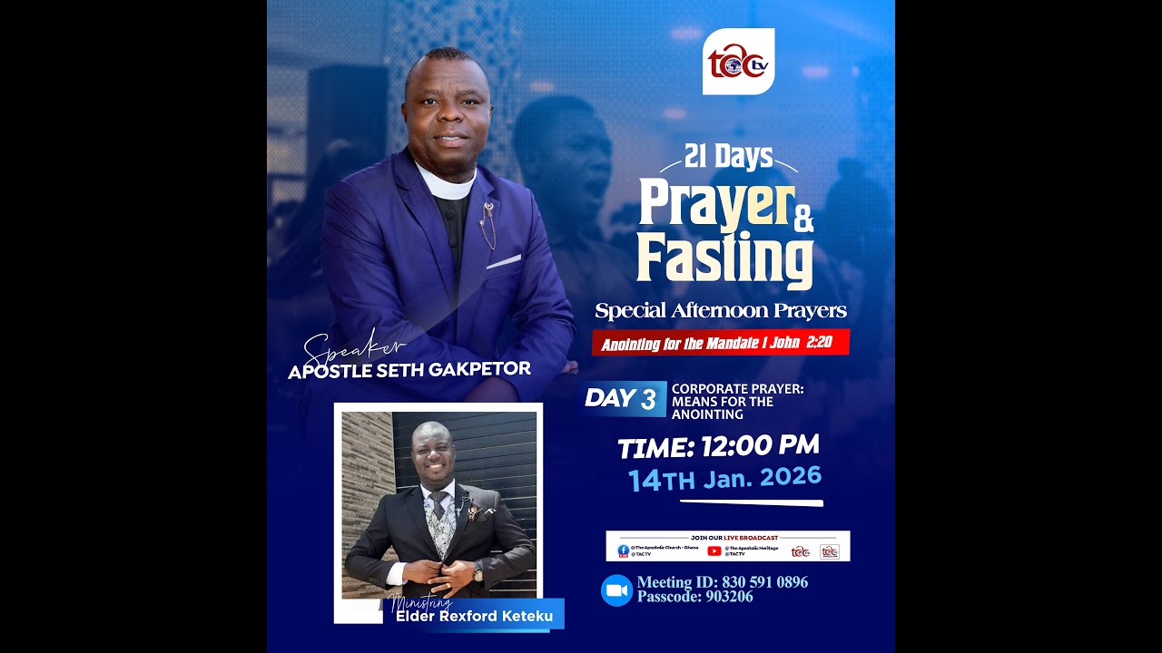 DAY 3 || 21 DAYS PRAYER AND FASTING || 14TH JAN. 2026 ||