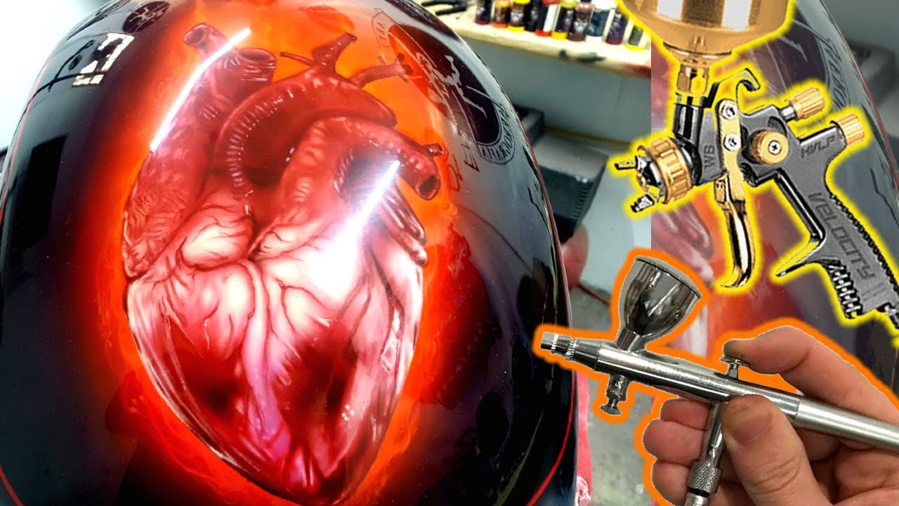 corazon de fuego (pintura y aerografia) #aerografo #aerografia #airbrush #hugomac #manodemono