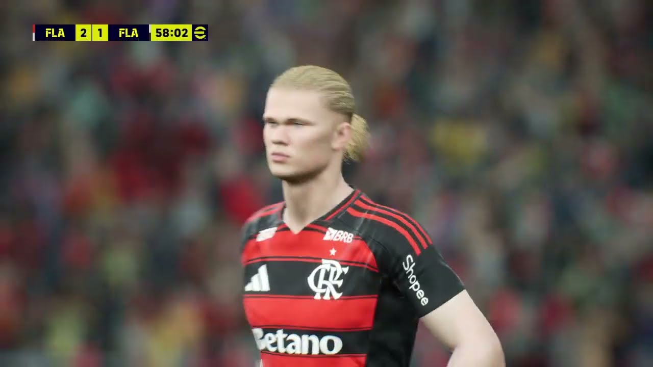 Enfrentei o atual Flamengo do Felipe Luíz no on-line!