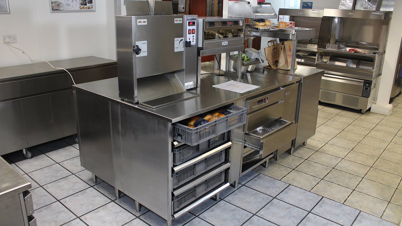 Vizu Equipment - NEW Burger Make-Up Island