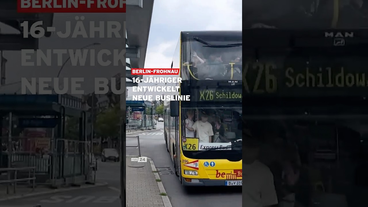 16-J&auml;hriger entwickelt NEUE BUSLINIE #shorts #berlin #rbb24