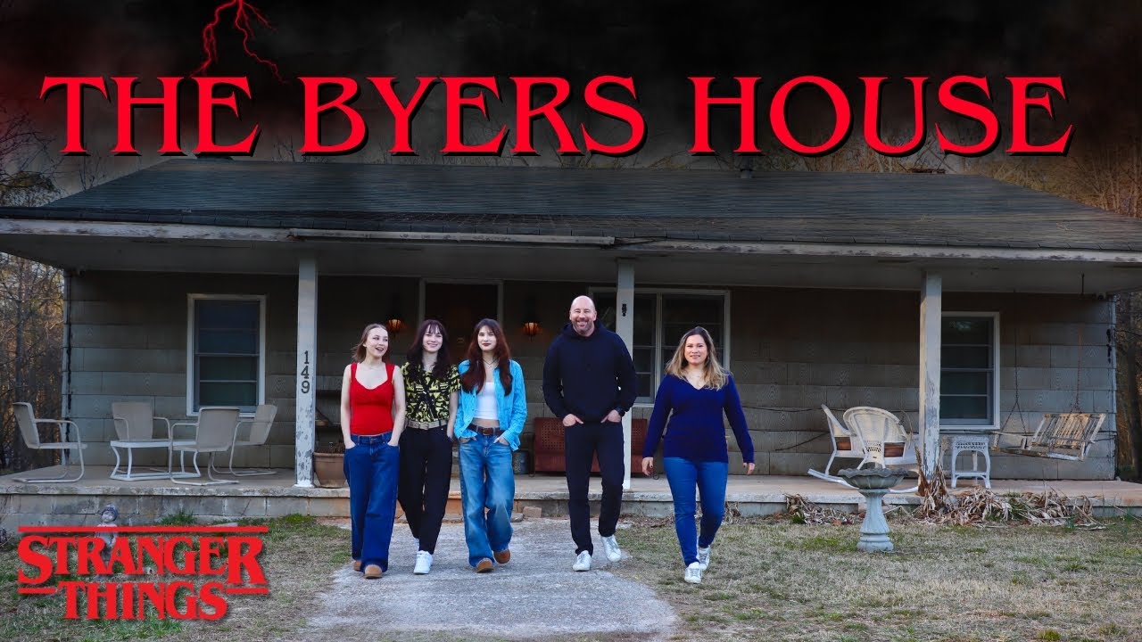 Stranger Things: Overnight In The Real Byers House!!