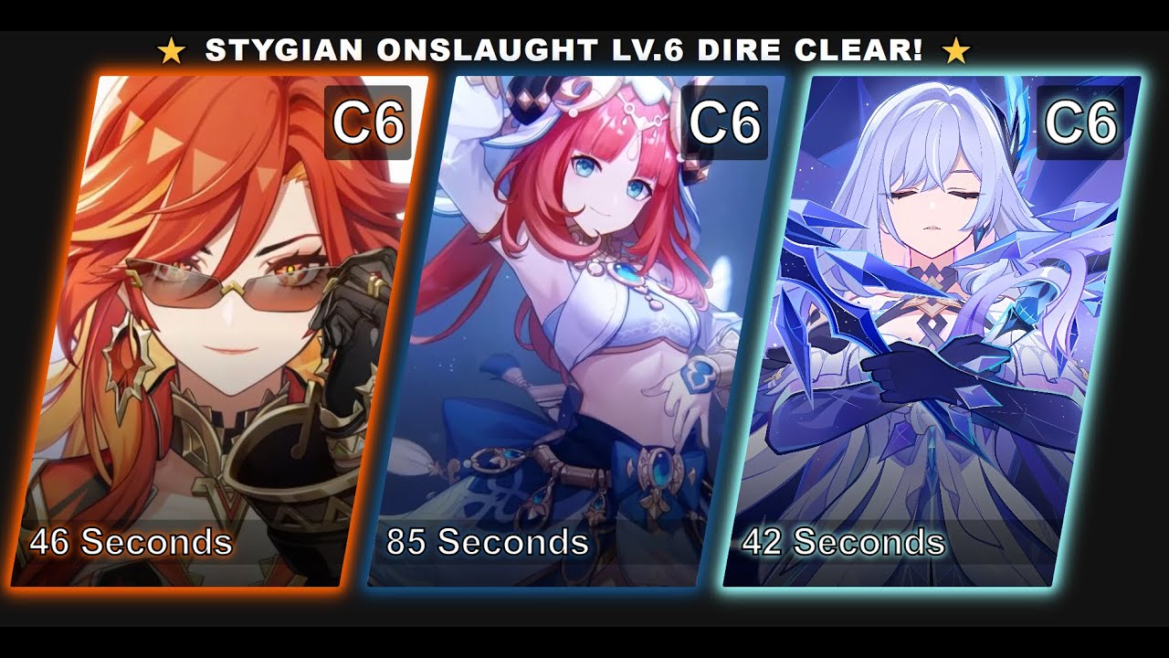 Stygian Onslaught 6.0 | Mauvika x Skirk x Nilou | 174s DIRE Clear Gameplay | Genshin Impact