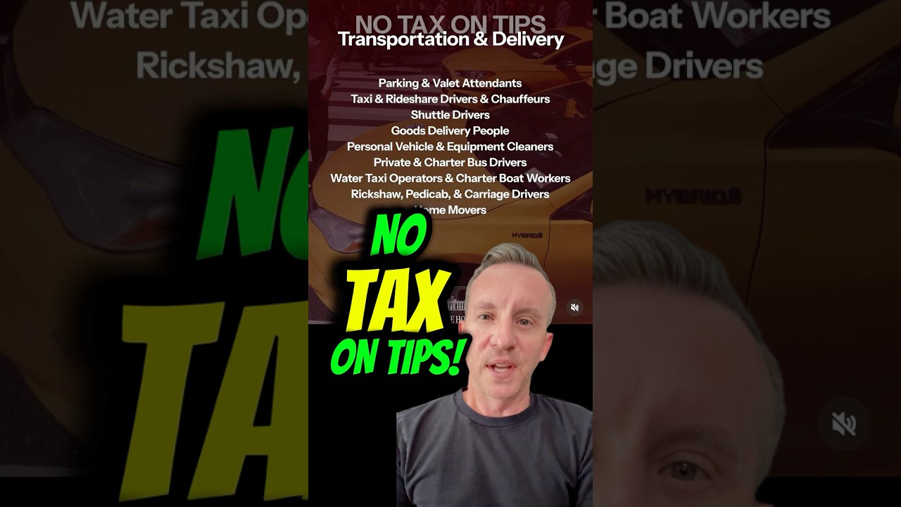 No Tax On Tips | NEW $25K Tax Deduction for Tipped Workers