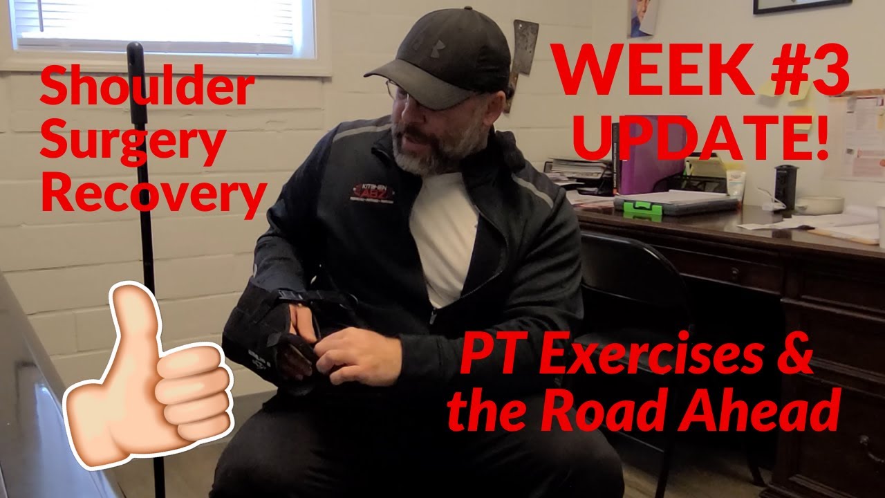 Shoulder Surgery Recovery: (Bicep Tenodesis) Long Bicep Head, Week #3💪😉