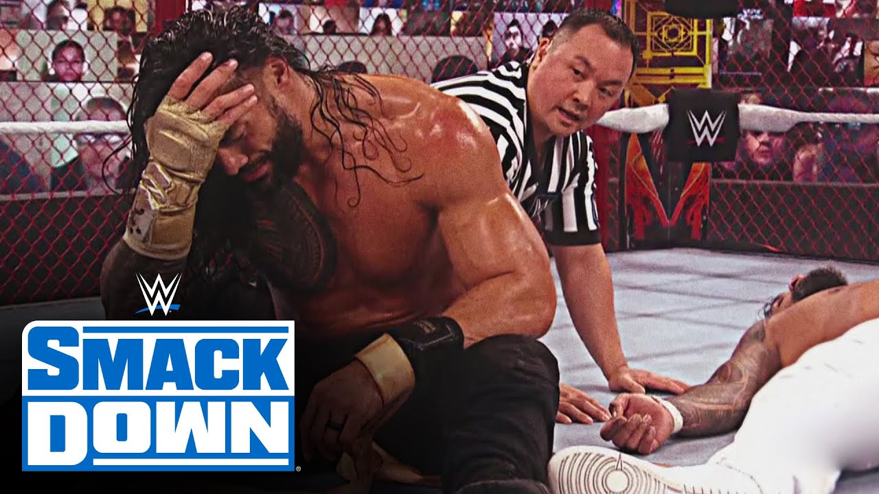 Роман Рейнс заставил Джея Усо сказать «Я сдаюсь» в Hell in a Cell: SmackDown, 30 октября 2020 г.